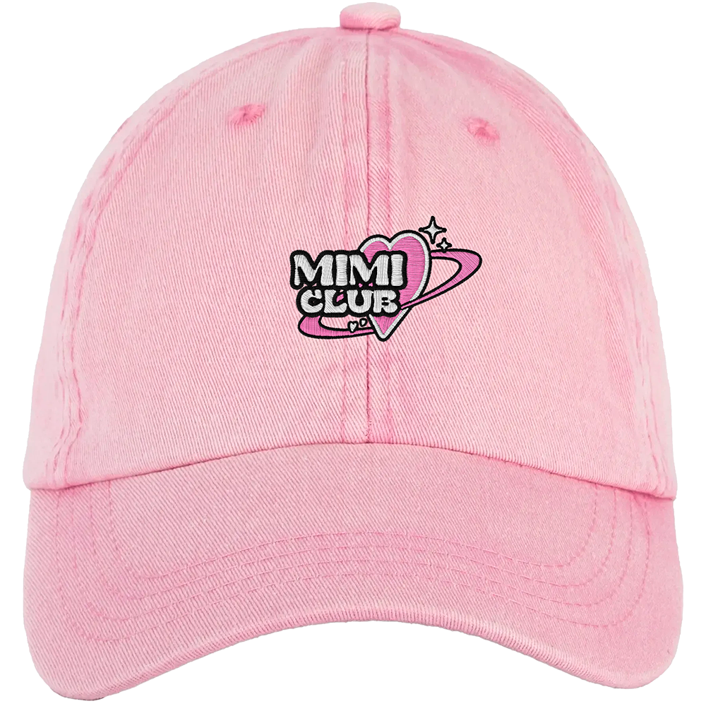 Casquette club mimi rose
